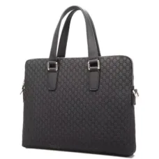 Genuine Leather Classic Quilted Laptop Bag 3