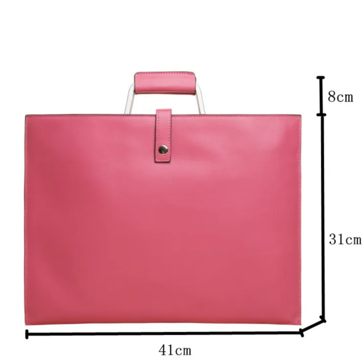Genuine Leather Top-Handle Laptop Bag 4