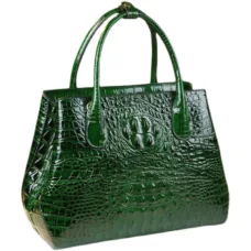 Genuine Leather Embossed Elegance Tote 6