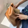 Genuine Leather Slouchy Belt Strap Hobo 6