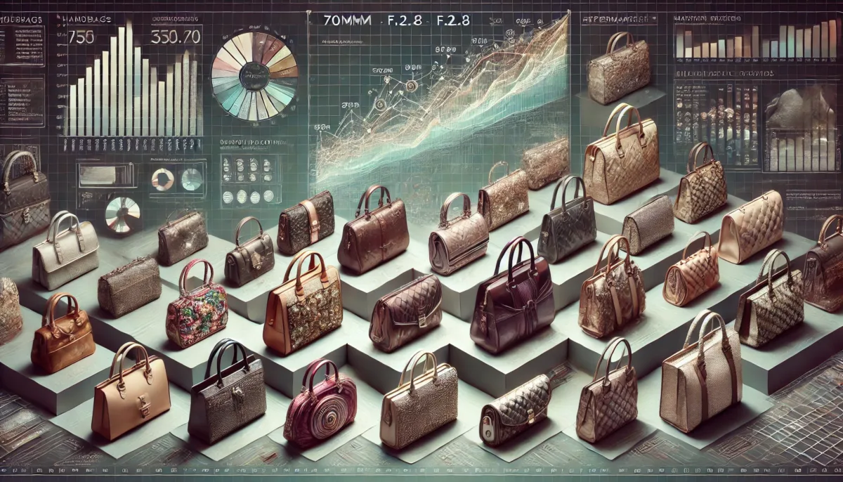 visual representation handbags through statistical insights